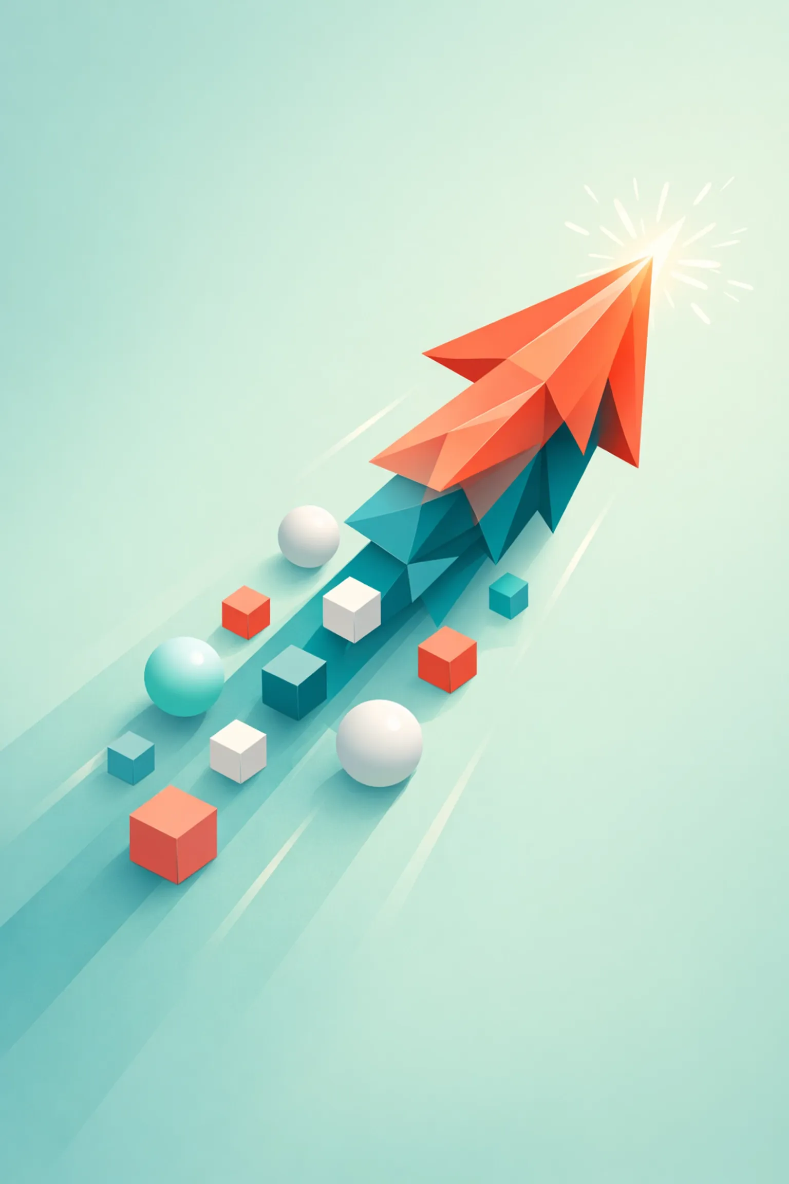 Abstract graphic symbolizing rapid business growth and the lightning speed of AI modernization for enterprises.