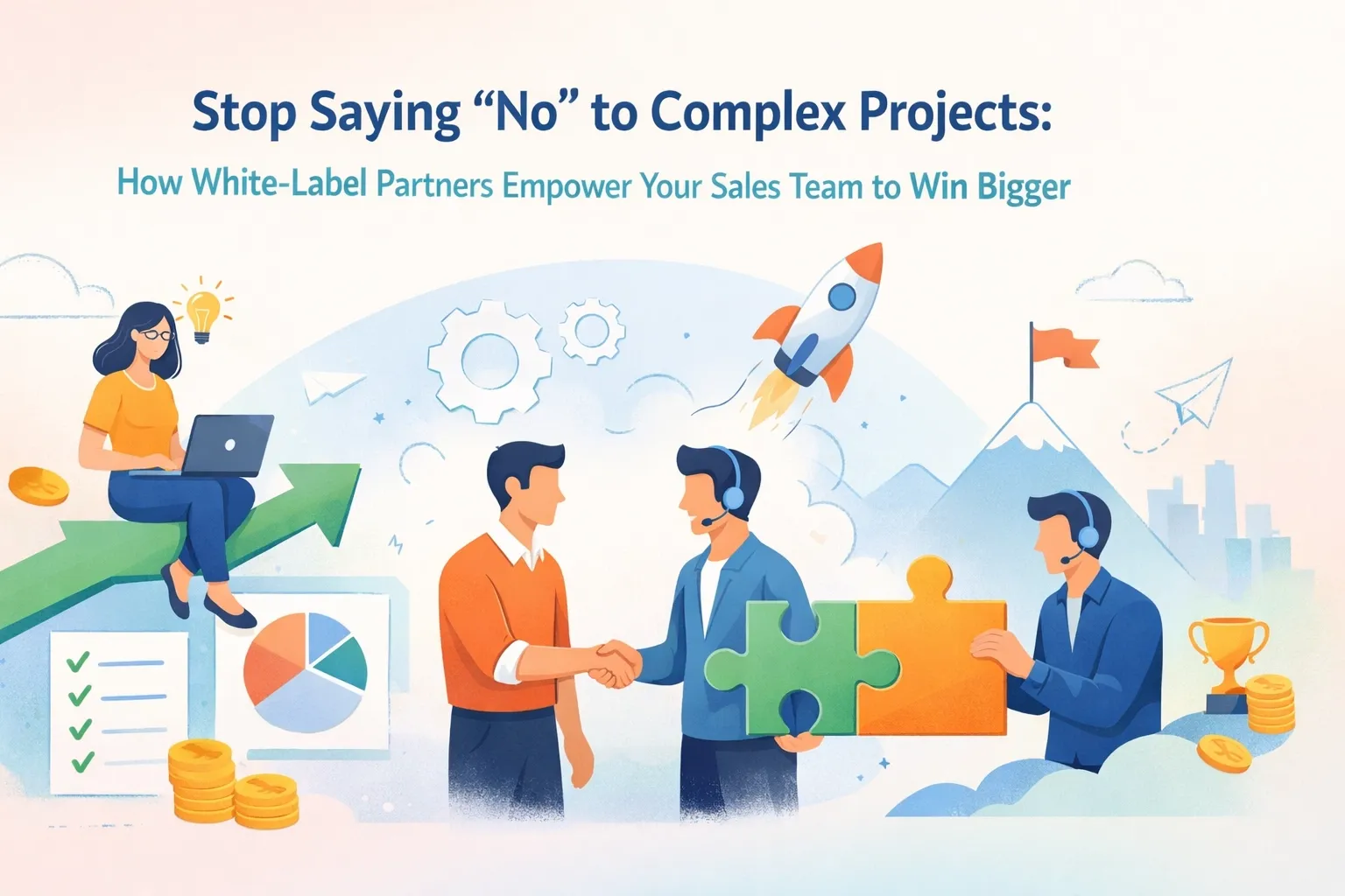 Stop Saying "No" to Complex Projects: How White-Label Partners Empower Your Sales Team to Win Bigger